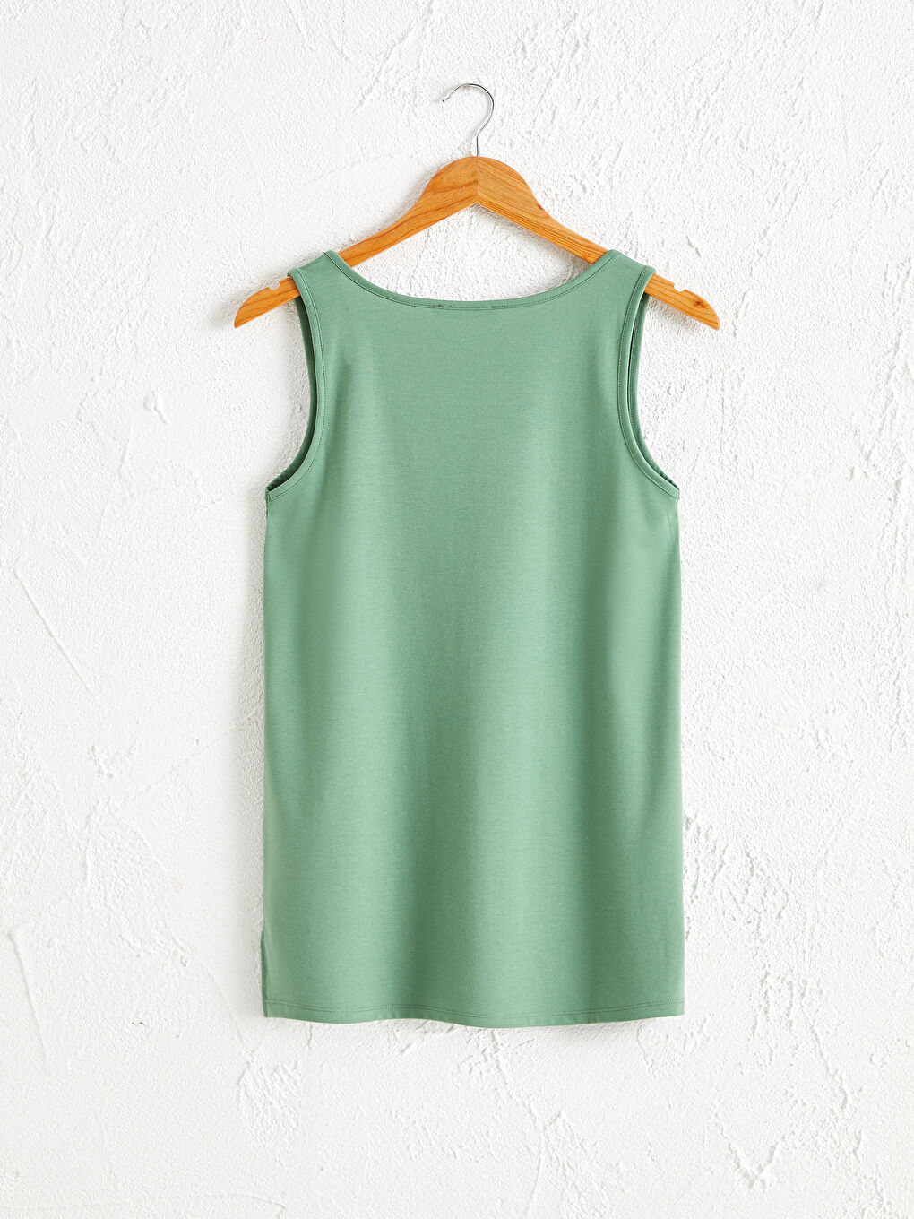 Plain Crew Neck Tank Top-2