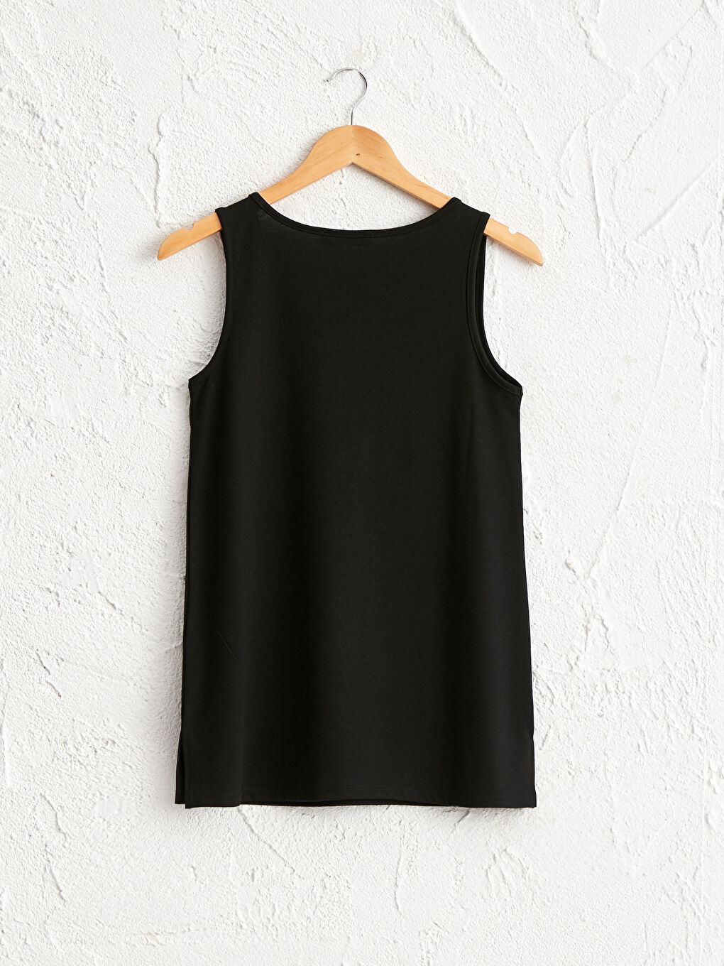 Plain Crew Neck Tank Top-1