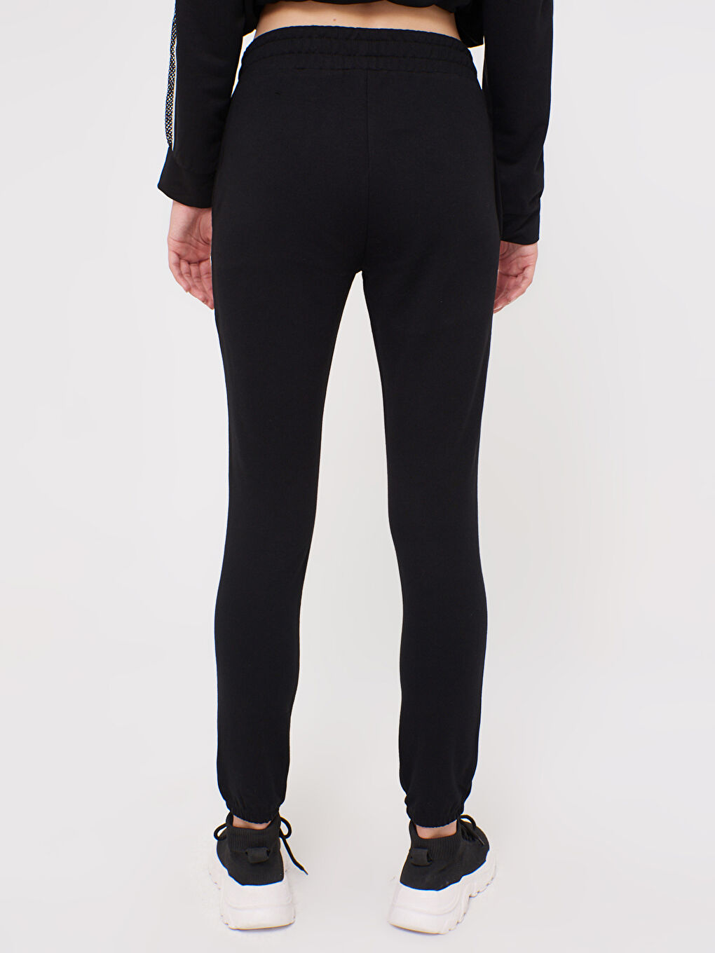 Pantalon de Survêtement Droit à Taille Élastique-4