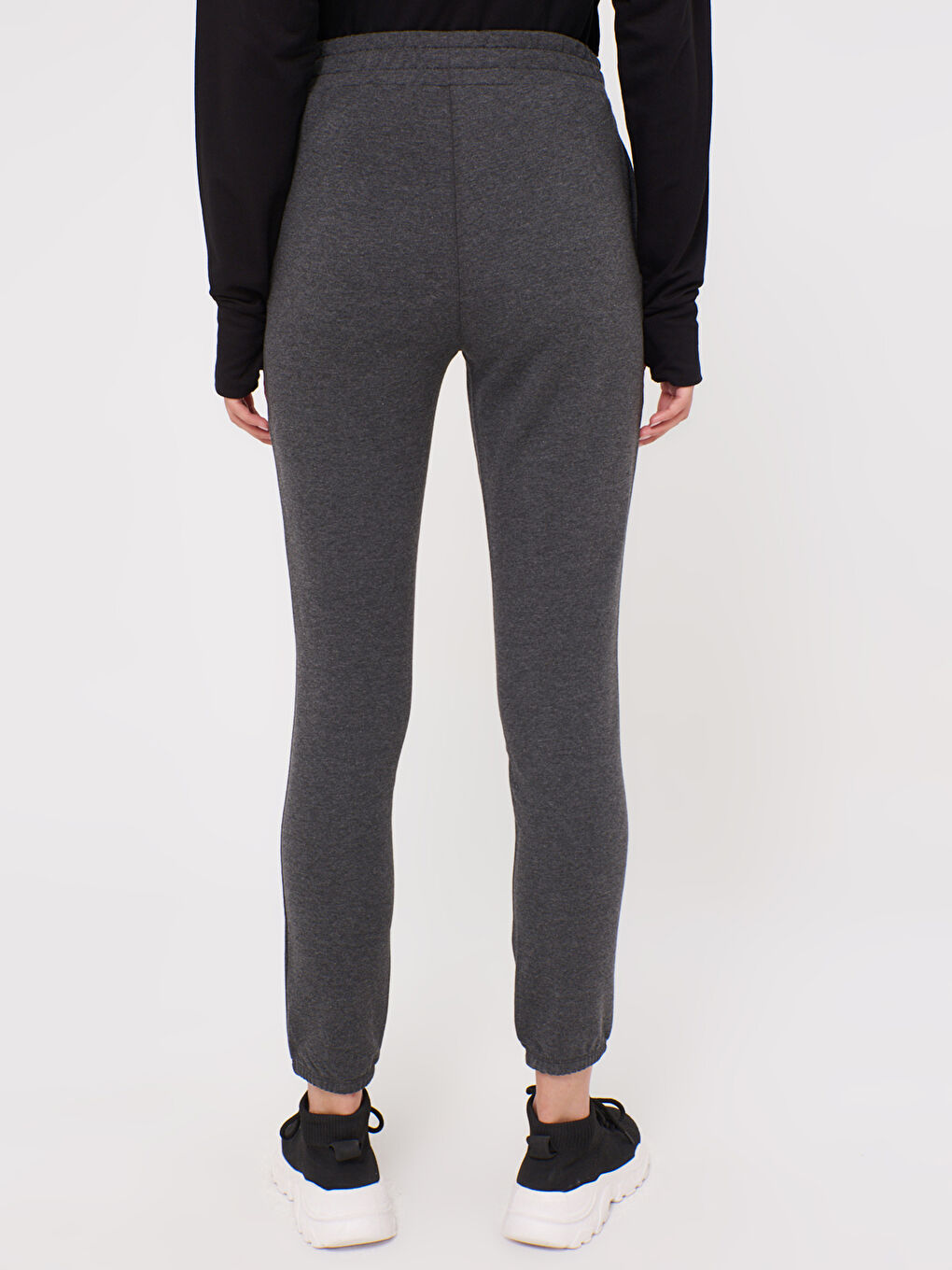 Pantalon de Survêtement Droit à Taille Élastique-3