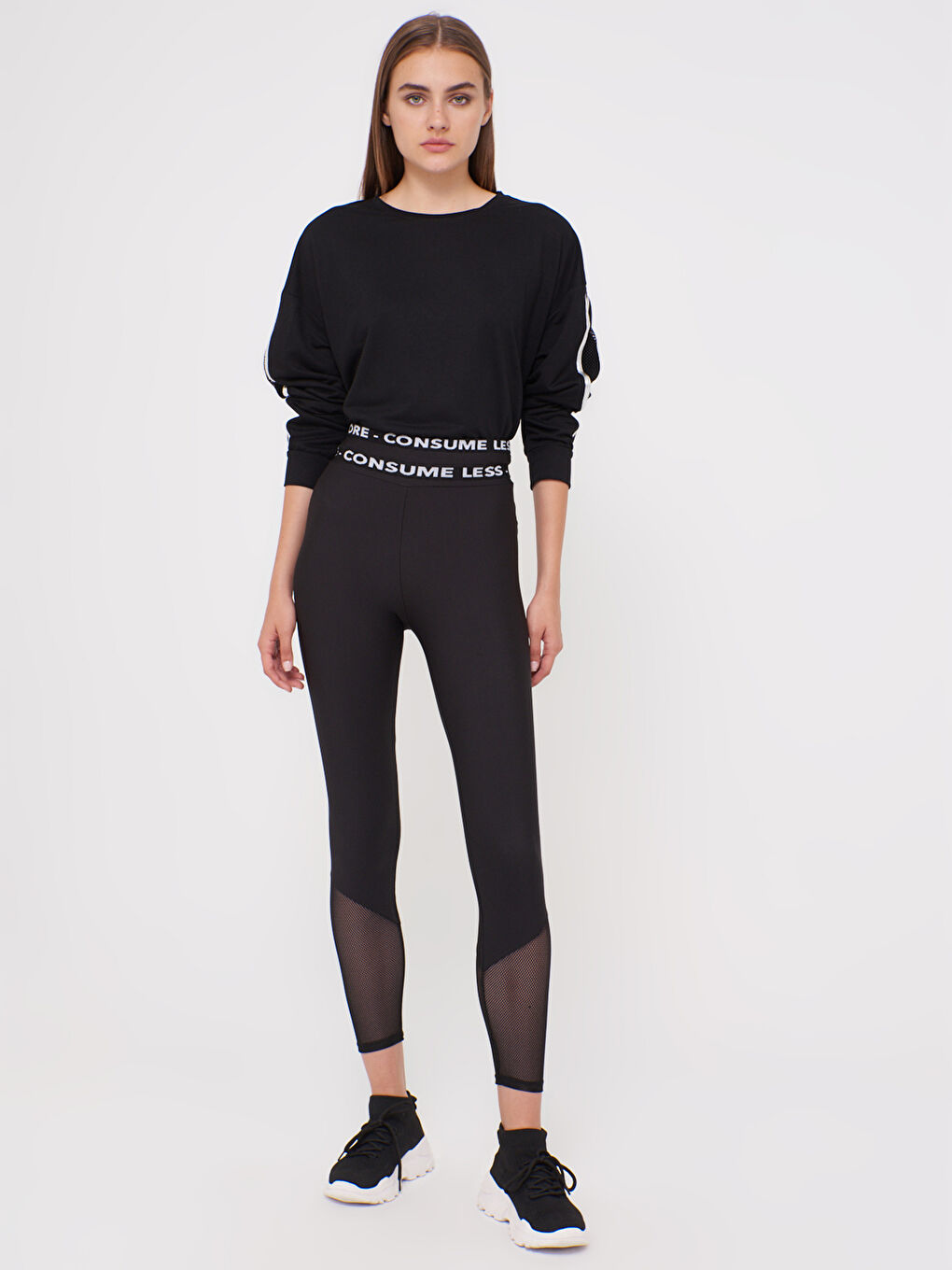 Slogan Printed Active Sport Leggings