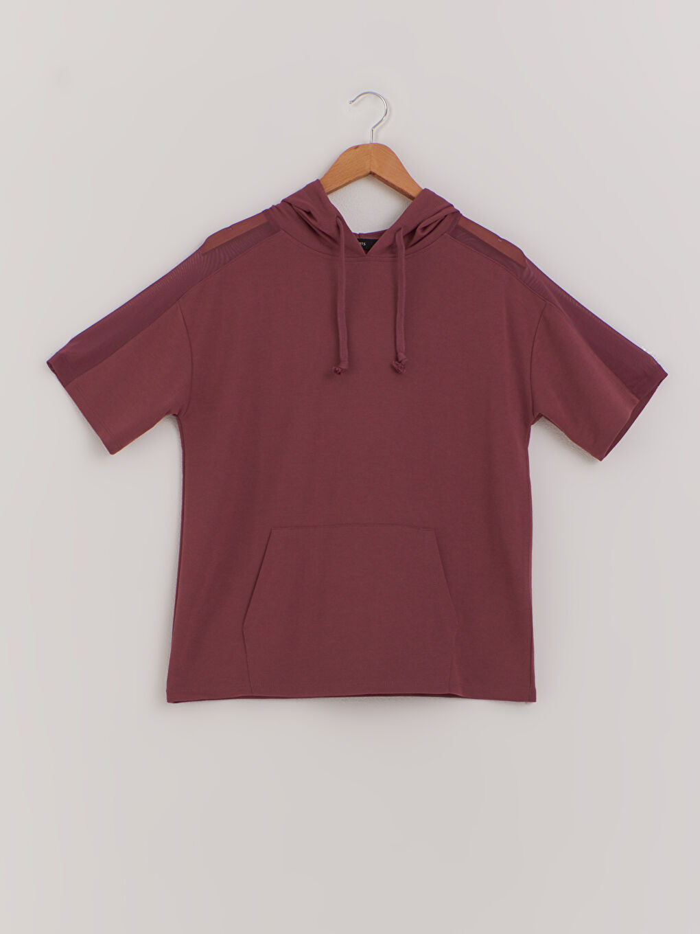 Прозрачная Детализированная Спортивная Футболка С Капюшоном