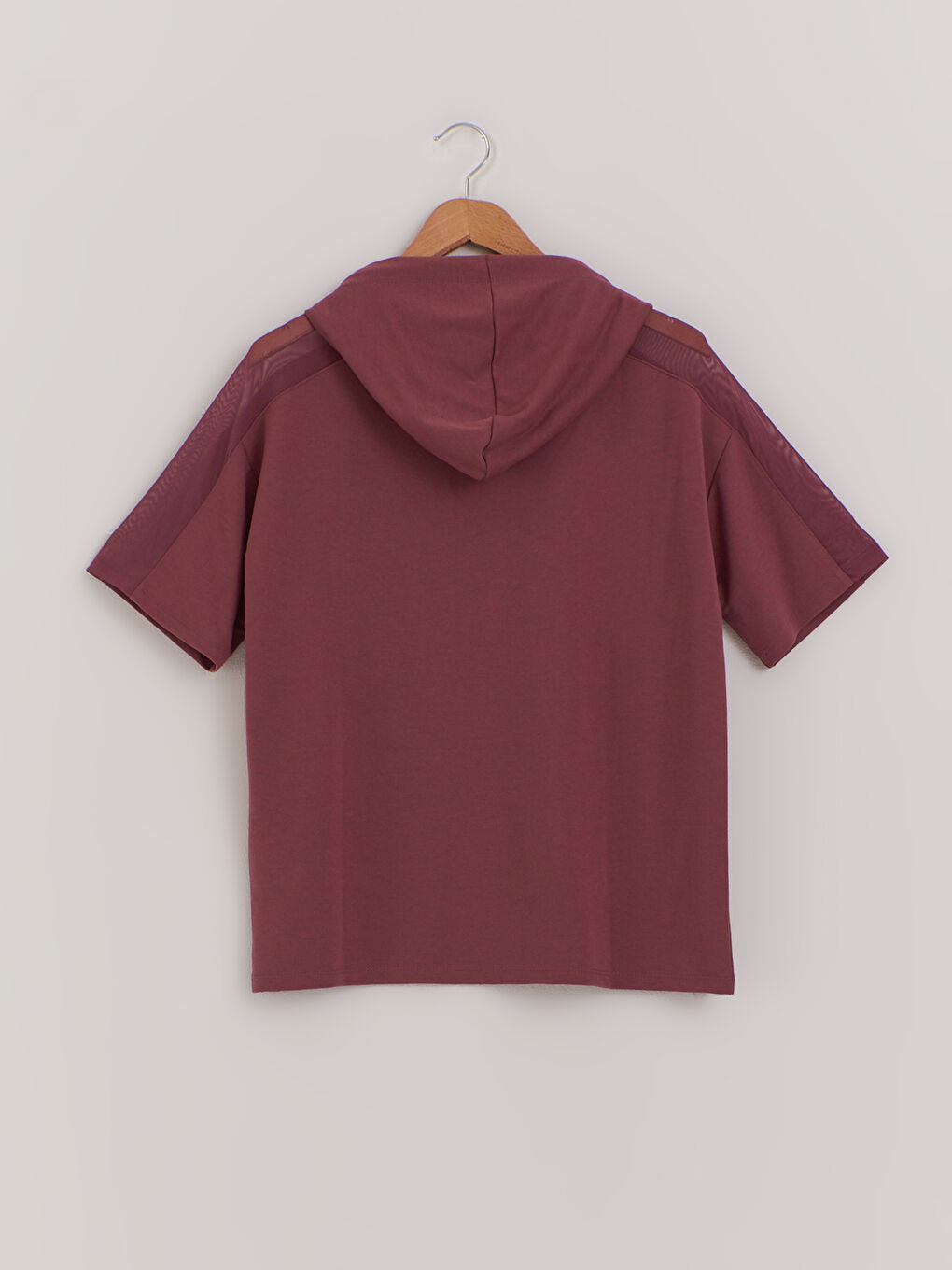 Прозрачная Детализированная Спортивная Футболка С Капюшоном-1