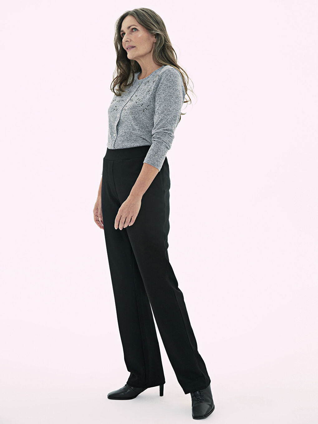 LCW Grace Elastic Waist Trousers -0WDM30Z8-CVL