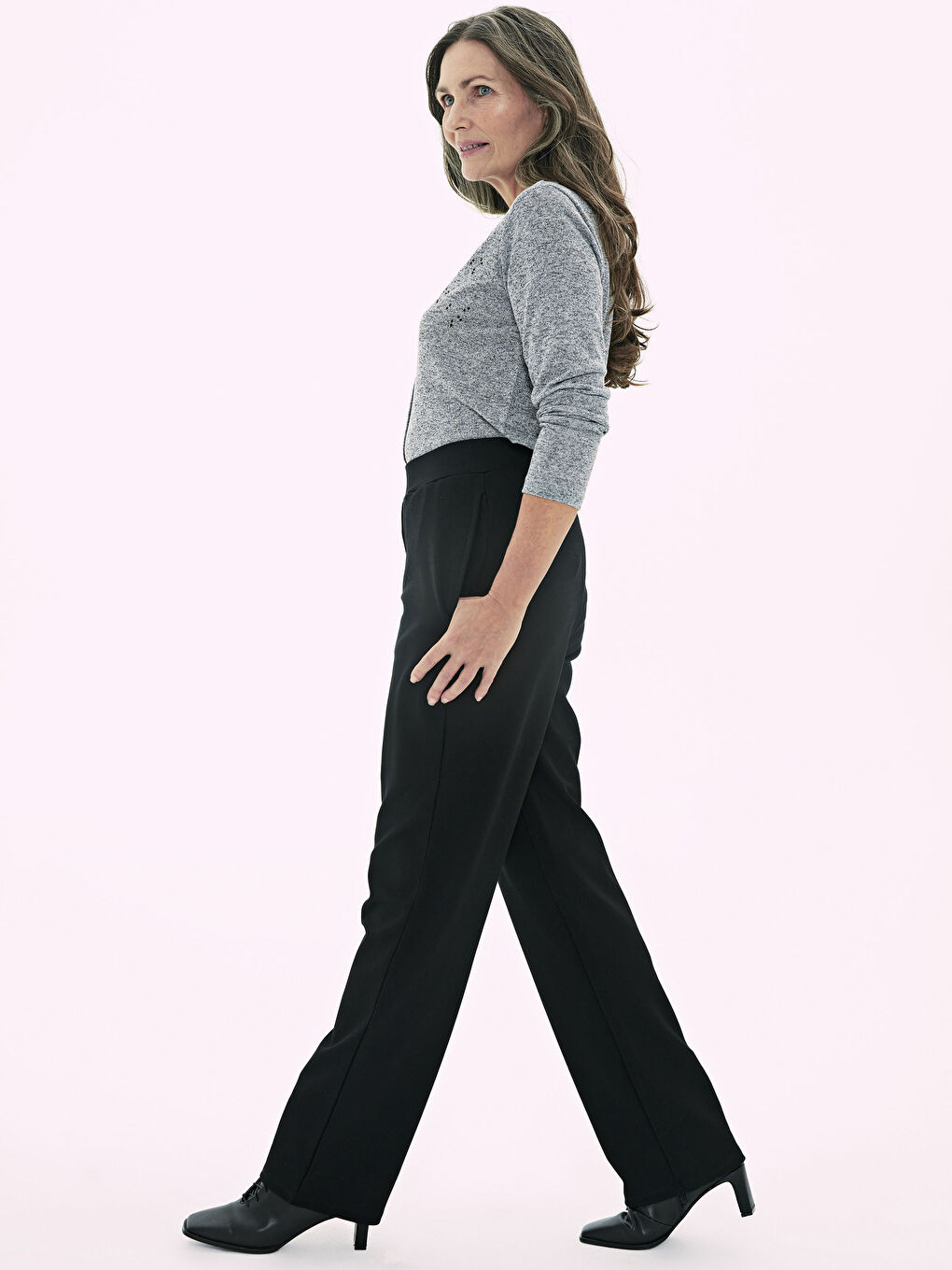 LCW Grace Elastic Waist Trousers -0WDM30Z8-CVL