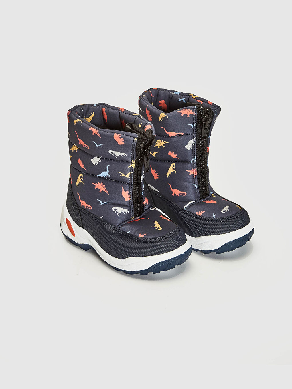 Ботинки на молнии с толстой подошвой для малышей мальчиков-1