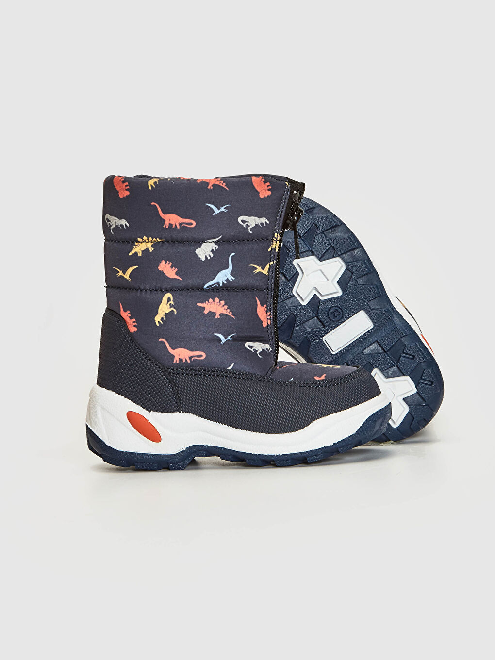 Ботинки на молнии с толстой подошвой для малышей мальчиков-3