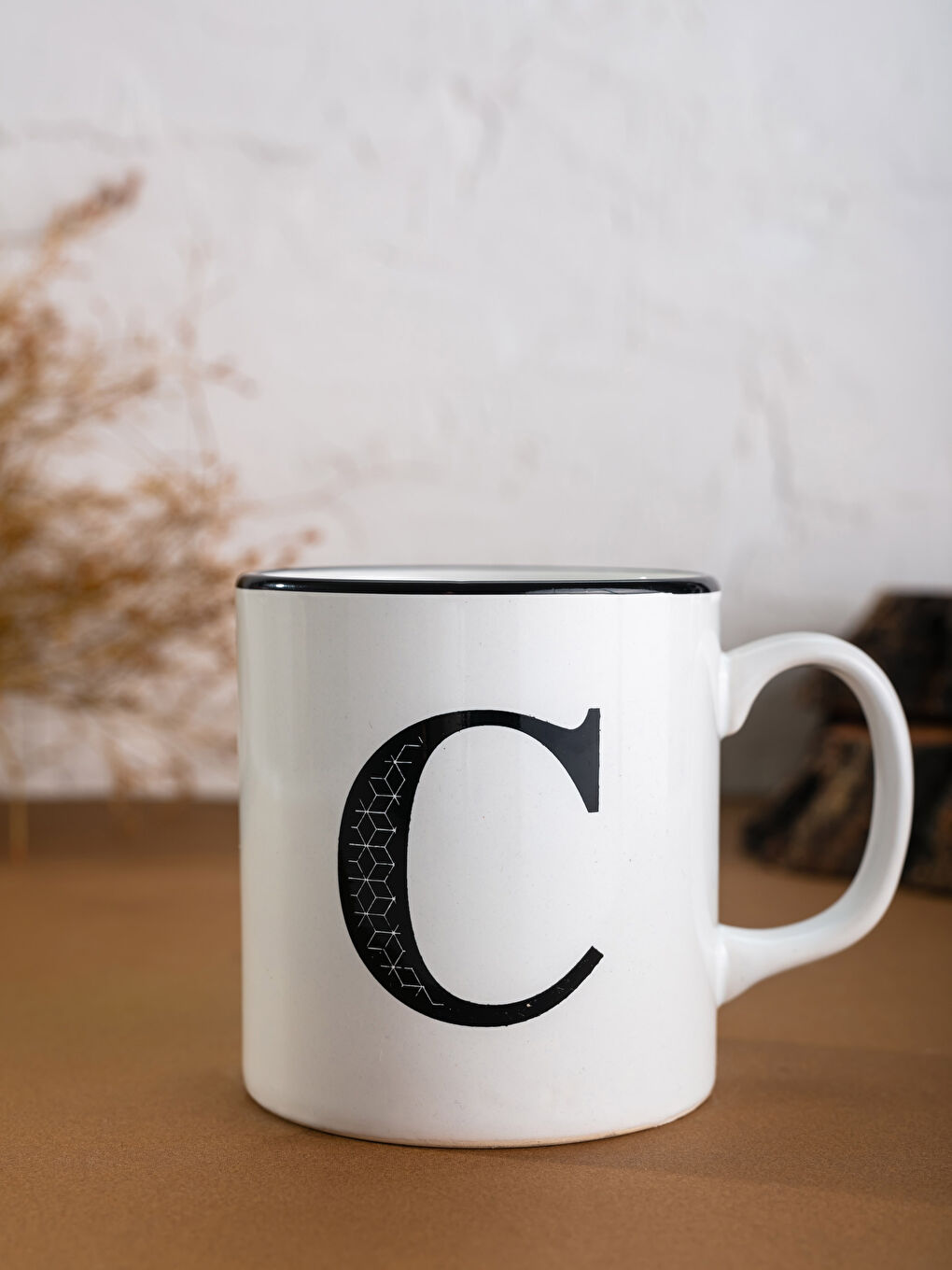 C Harfli Baskılı Kupa