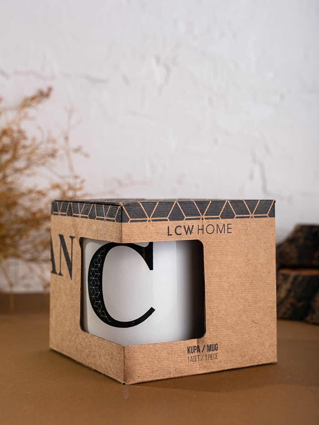 C Harfli Baskılı Kupa-2