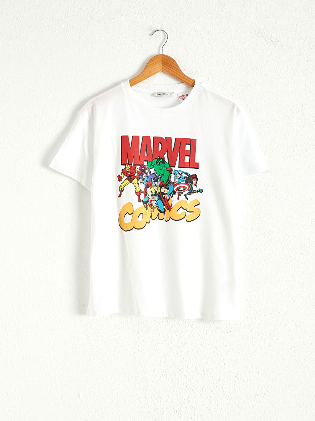 LCW Vision Marvel Characters Printed Cotton T-Shirt -0WDN10Z8-E5X