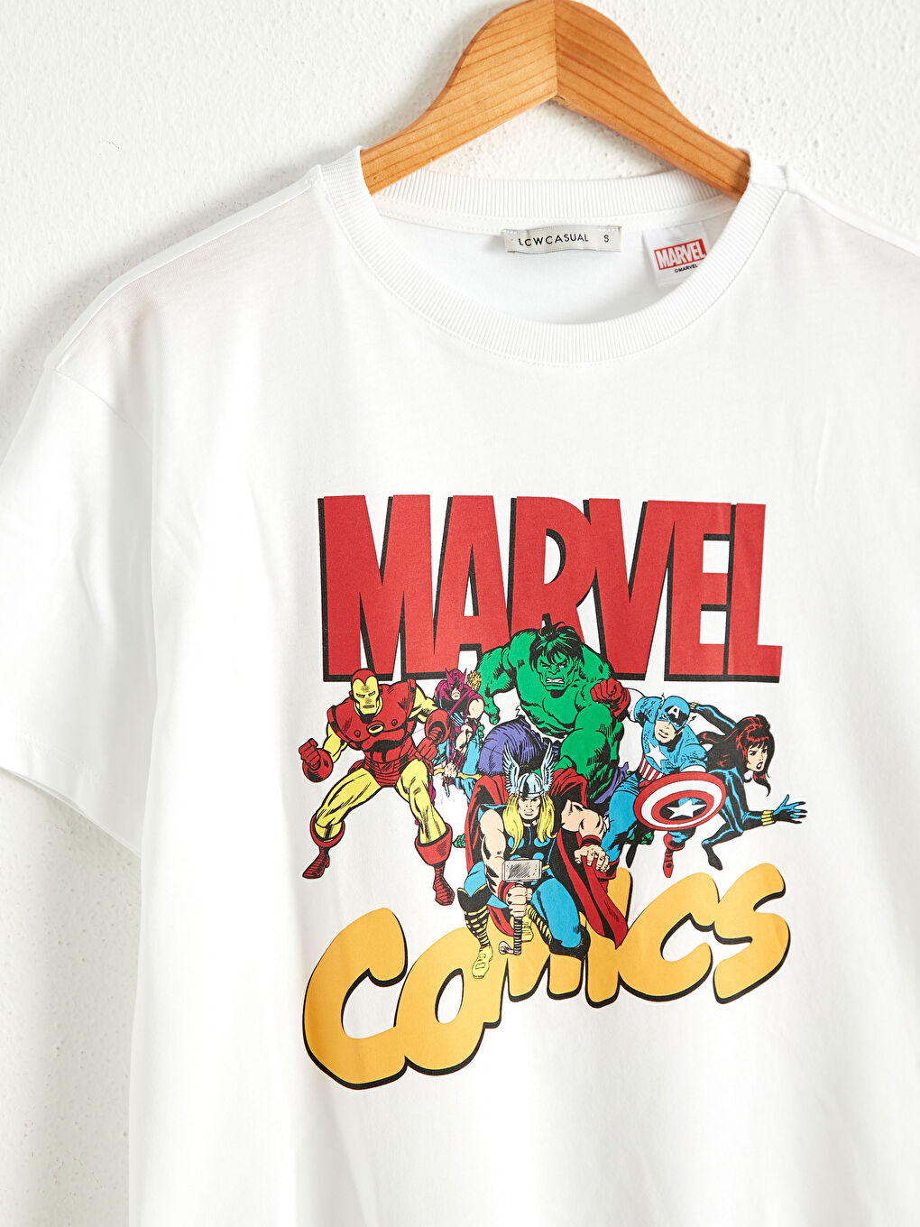 LCW Vision Marvel Characters Printed Cotton T-Shirt -0WDN10Z8-E5X