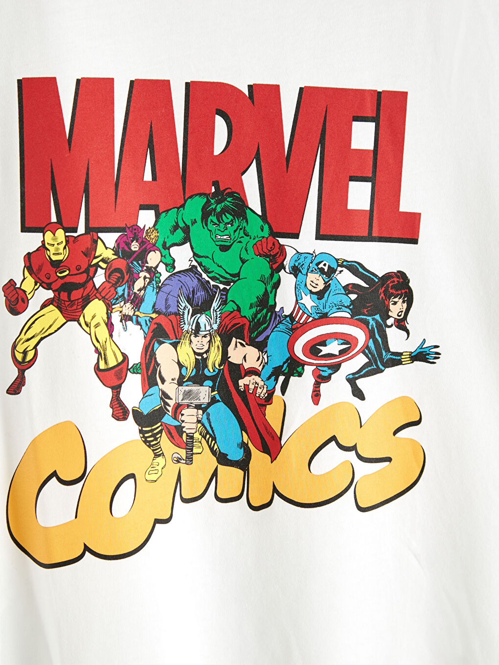 LCW Vision Marvel Characters Printed Cotton T-Shirt -0WDN10Z8-E5X