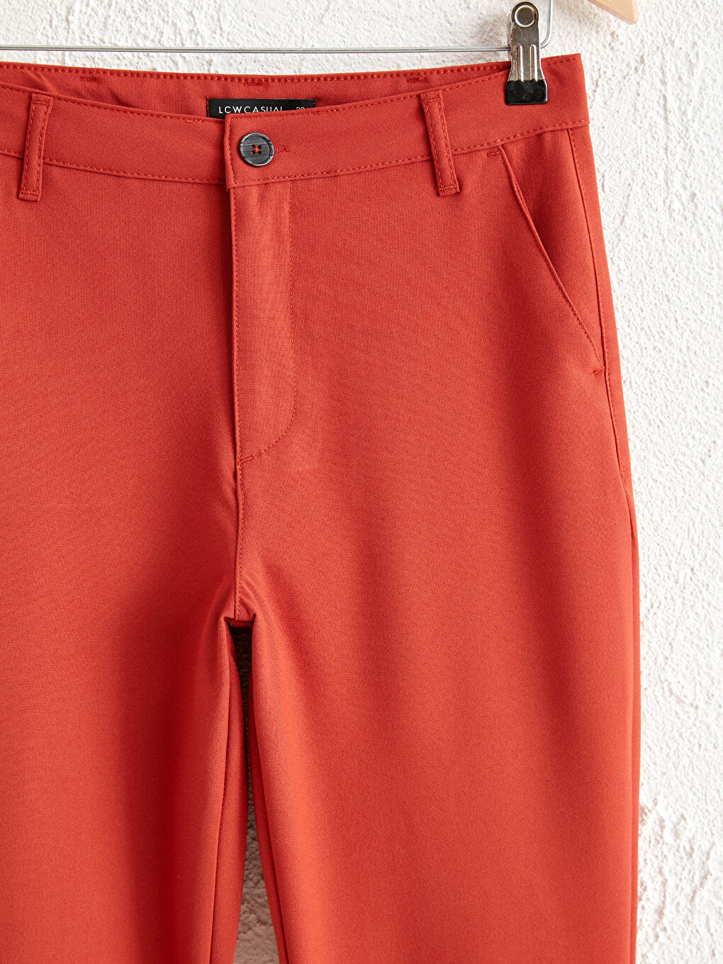 Pantalon Taille Haute Poly Viscose-1