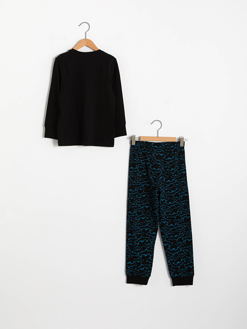 Siyah Erkek Çocuk Batman Baskılı Pijama Takımı-1