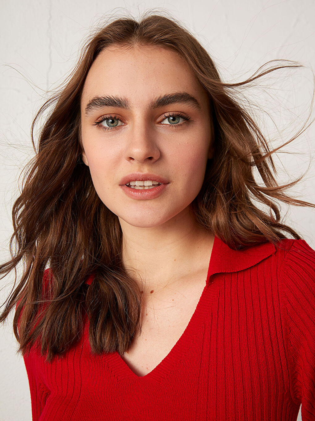 كنزة صوفية تريكو خفيفة الوزن بأكمام قصيرة-4