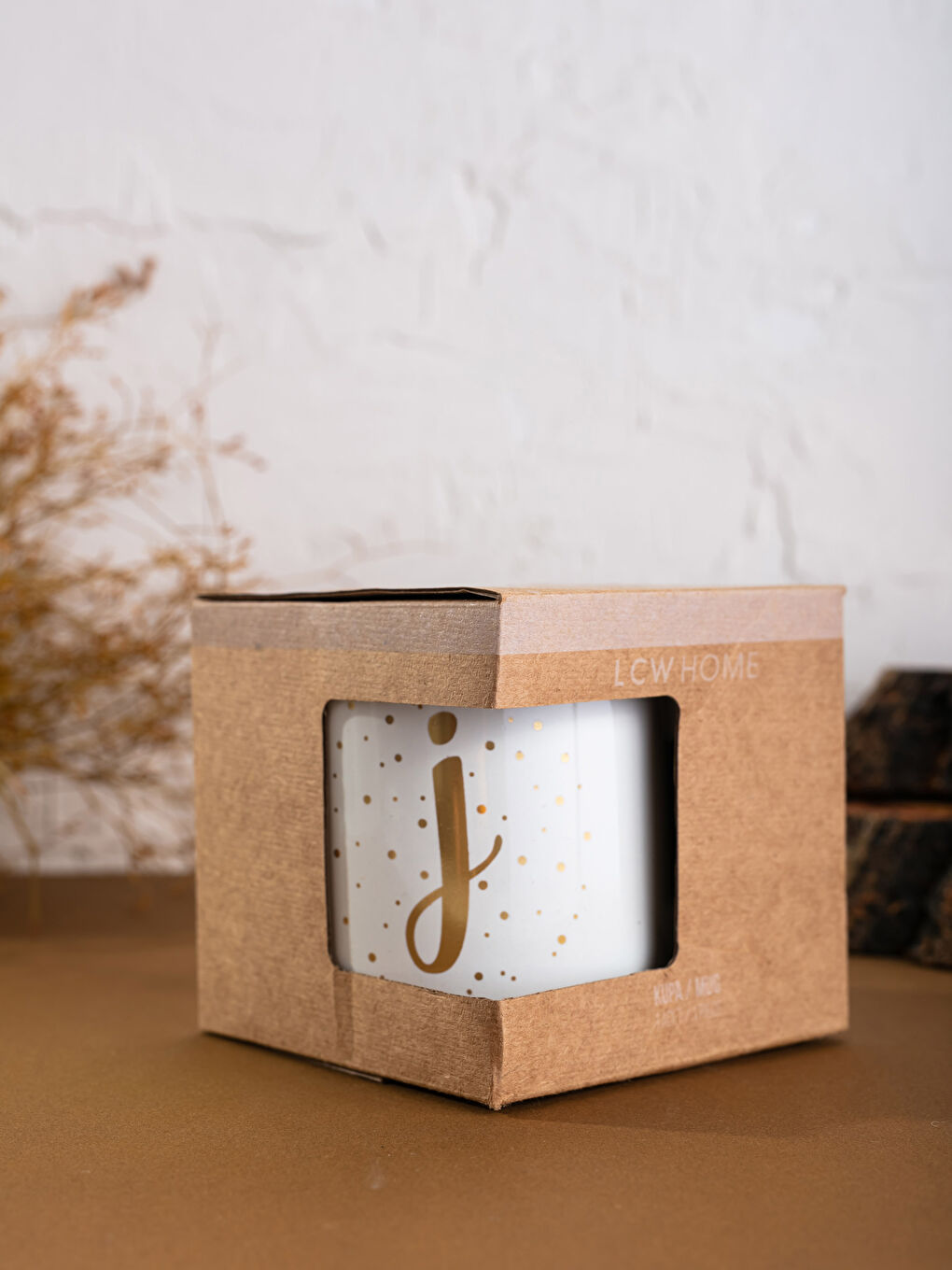 Letter J Gold Printed Ceramic Mug Cup-2