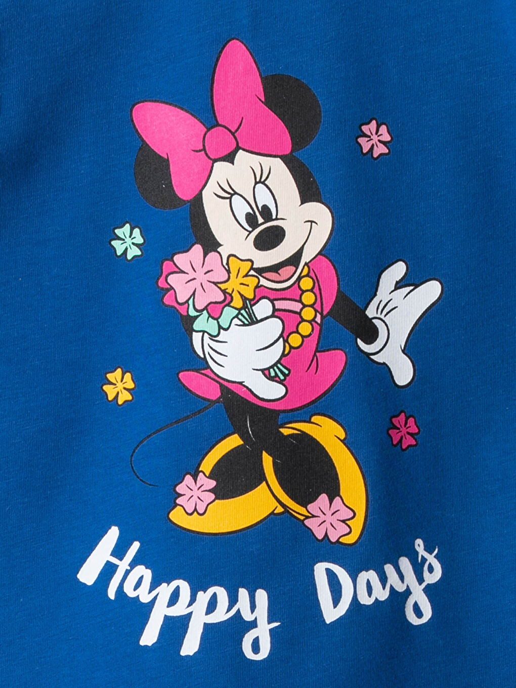 Mavi Kız Bebek Minnie ve Mickey Mouse Baskılı Takım-2