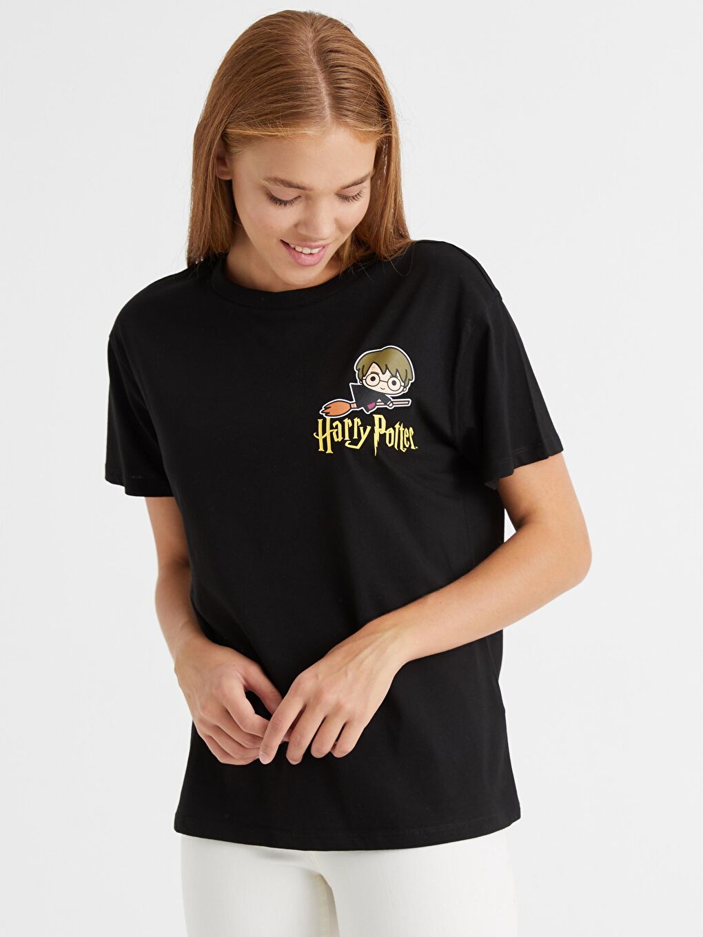 Harry Potter Printed Cotton T-Shirt