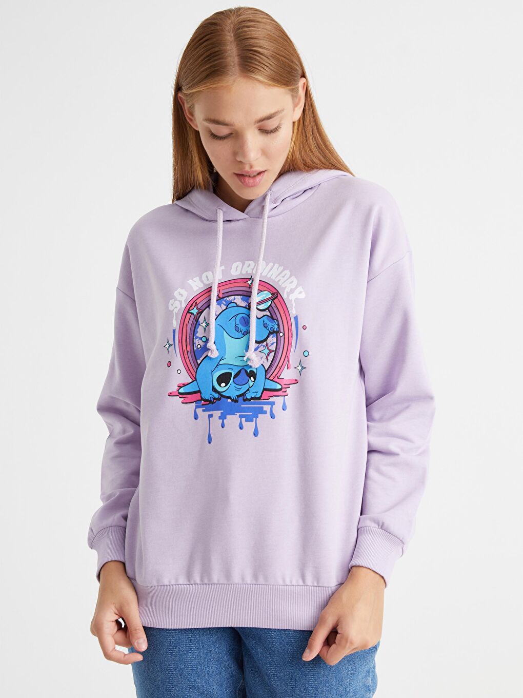 Stitch Printed Hoodie-3
