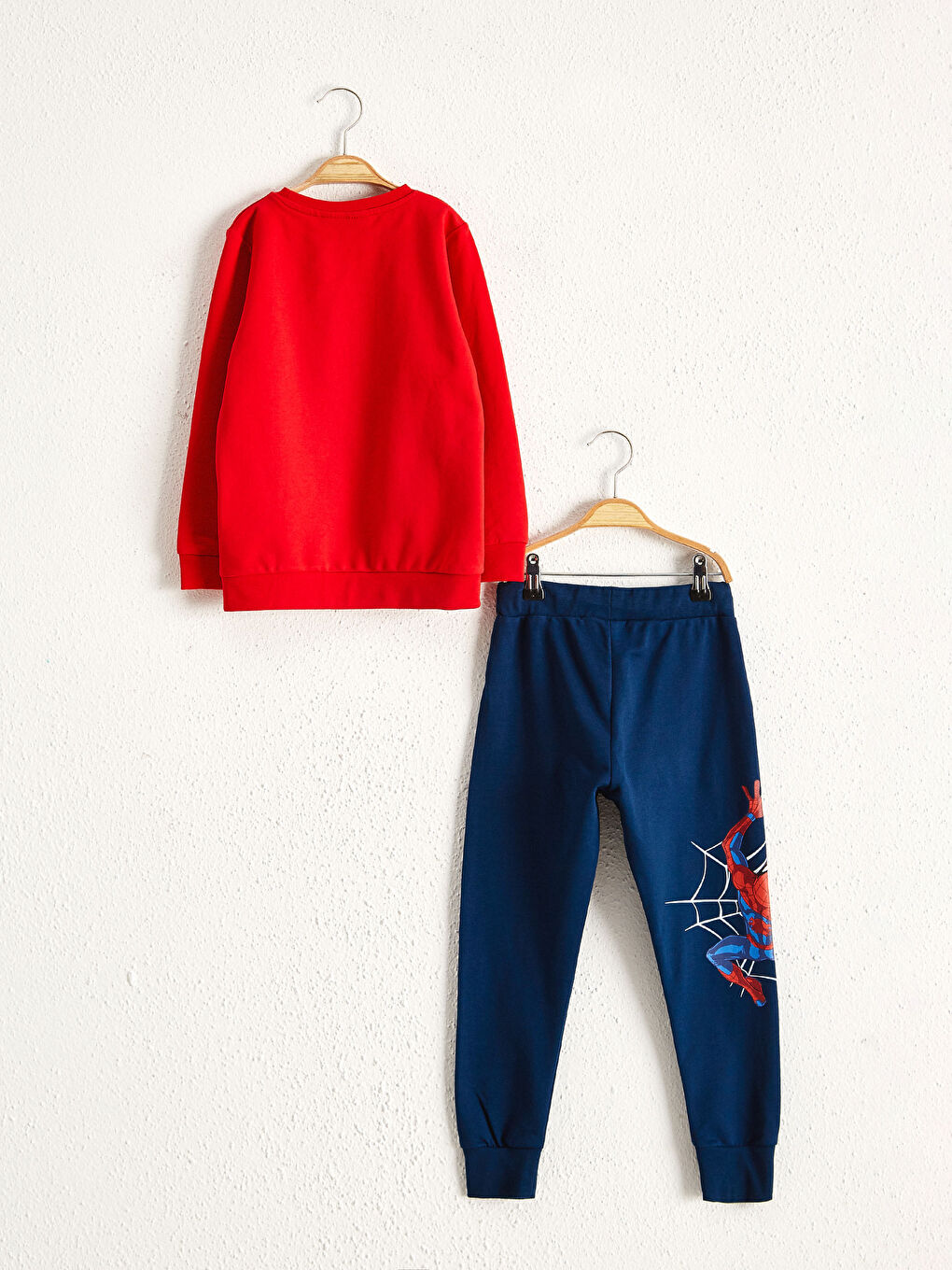 Kırmızı Erkek Çocuk Spider-Man Sweatshirt ve Eşofman Altı-1