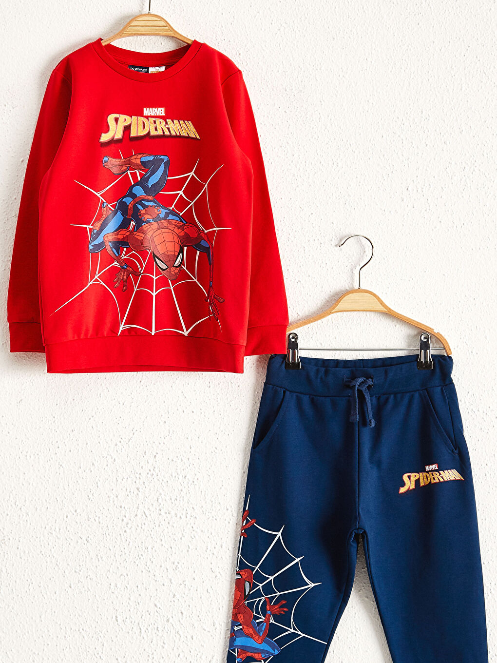 Kırmızı Erkek Çocuk Spider-Man Sweatshirt ve Eşofman Altı-2