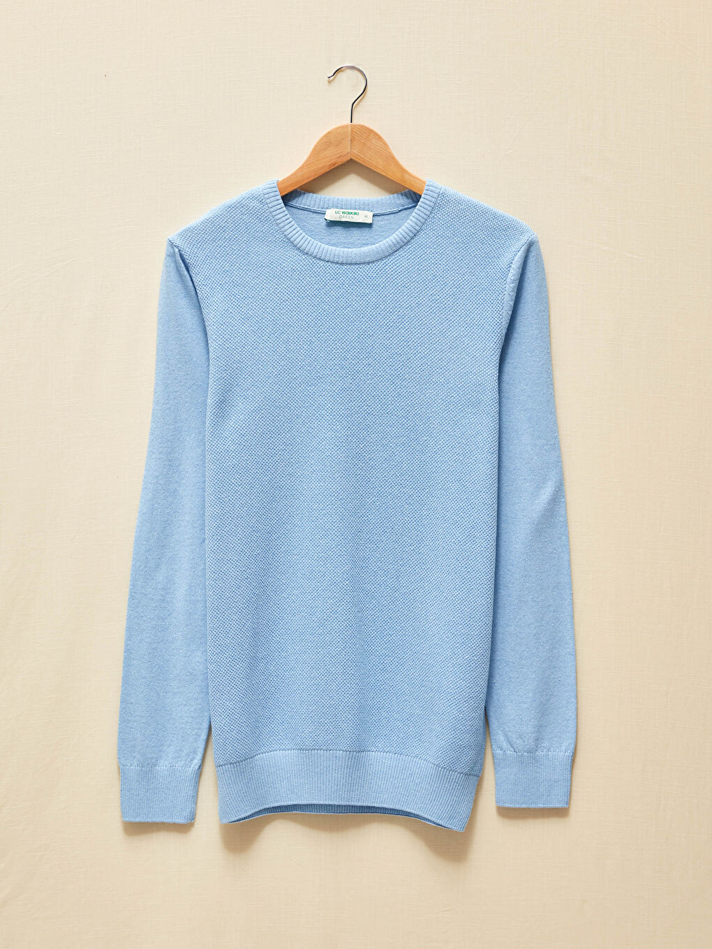 Екологічний Светр Тонкої В'язки з Круглим Вирізом