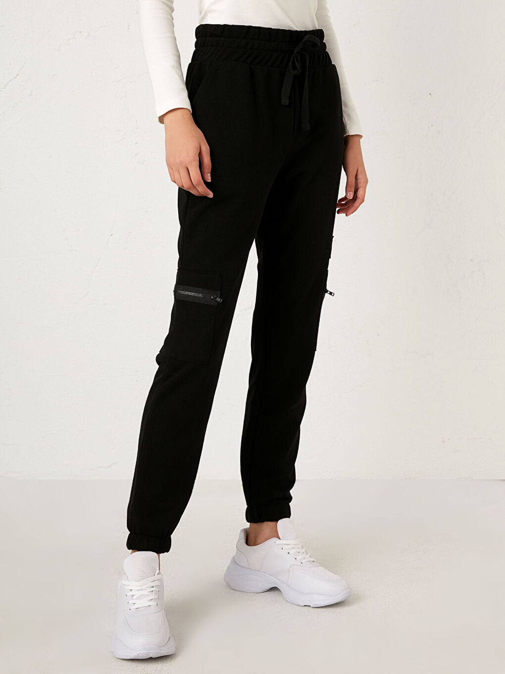 Elasticated Waist Jogger Sweatpants-3