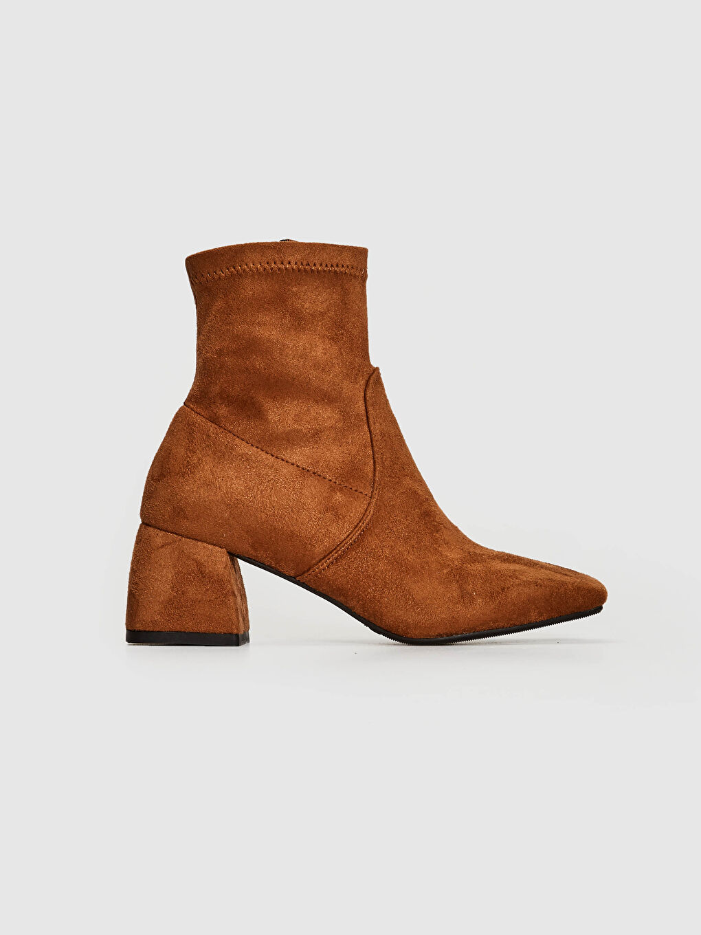 بوت نسائي بطول الكاحل من جلد شمواه-1