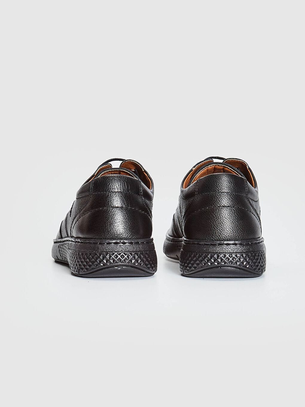 Siyah Erkek Deri Bağcıklı Ayakkabı-4