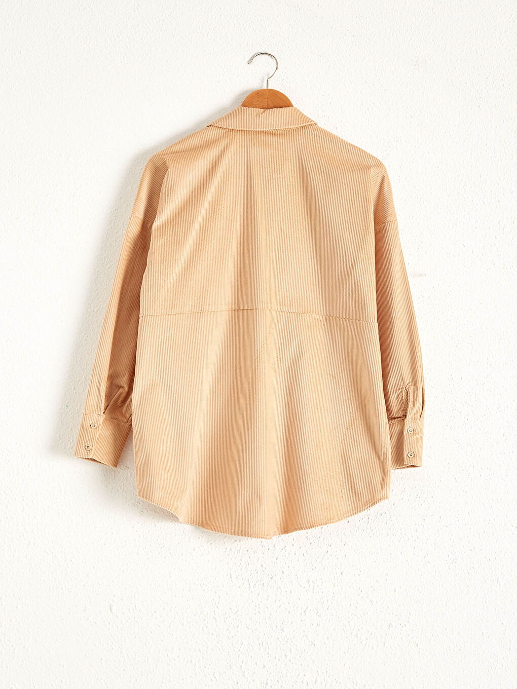 Chemise en velours de coton avec détail de poche-1