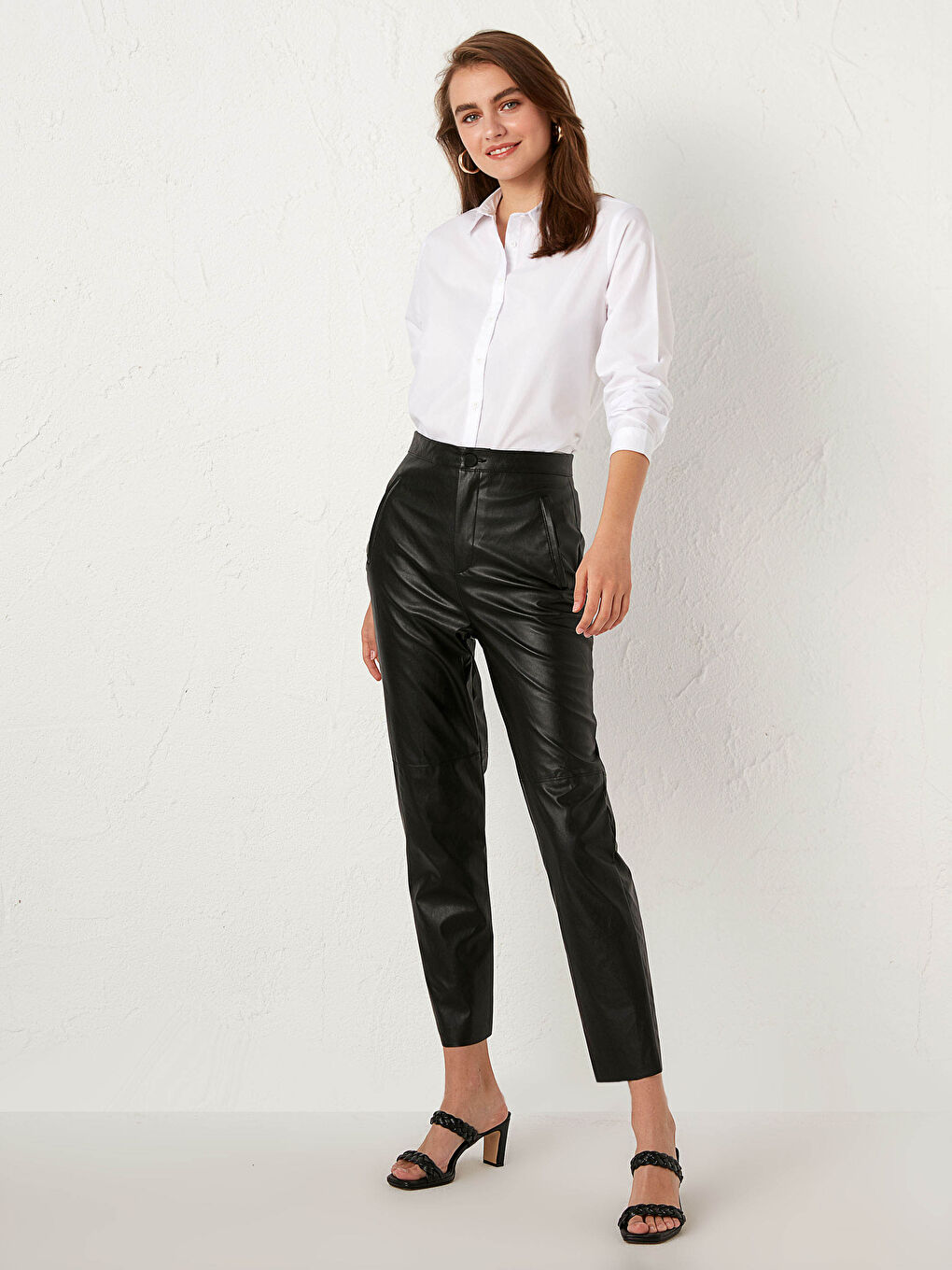 Chemise unie à manches longues-2