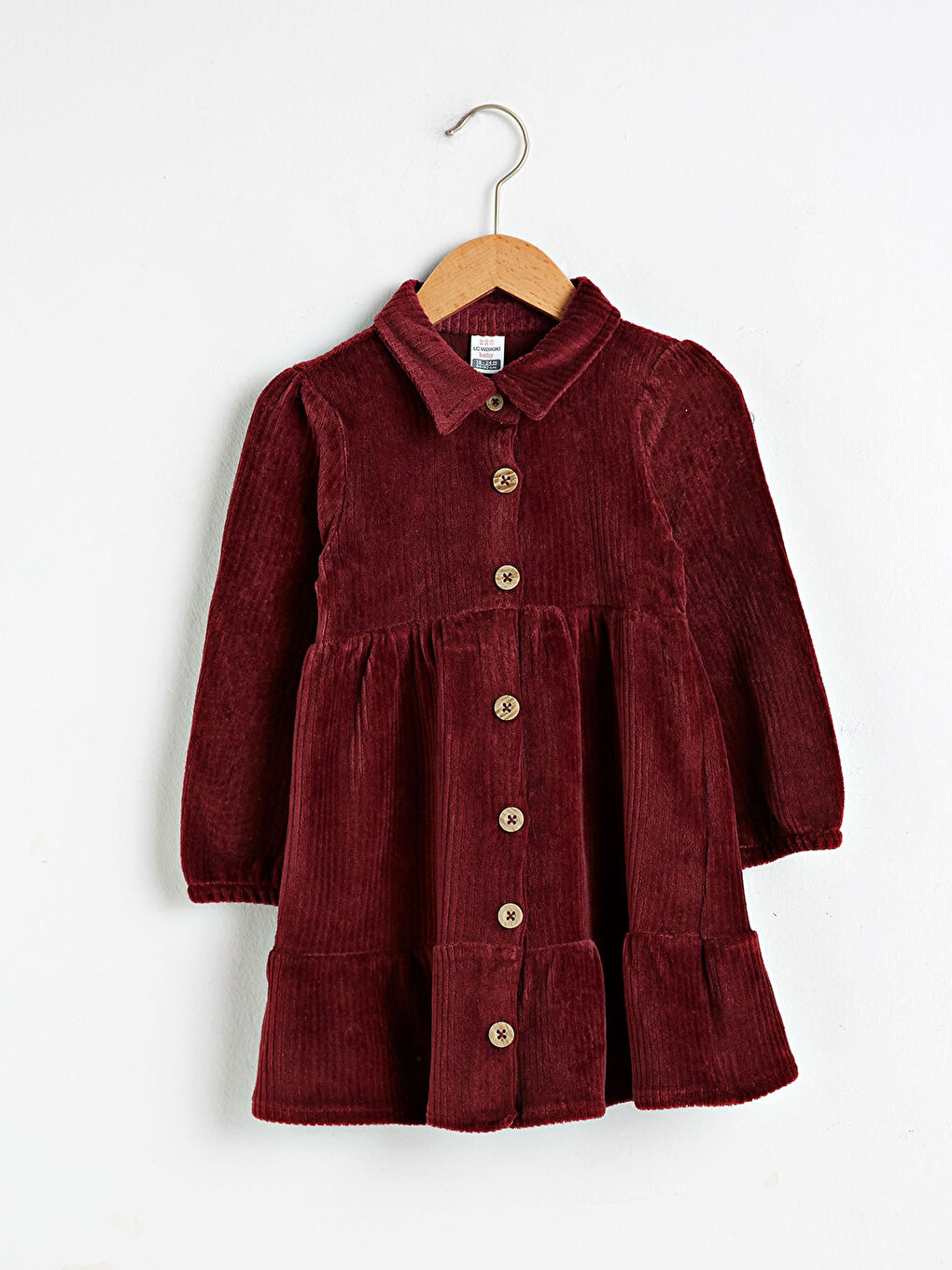 Robe en velours côtelé pour bébé fille