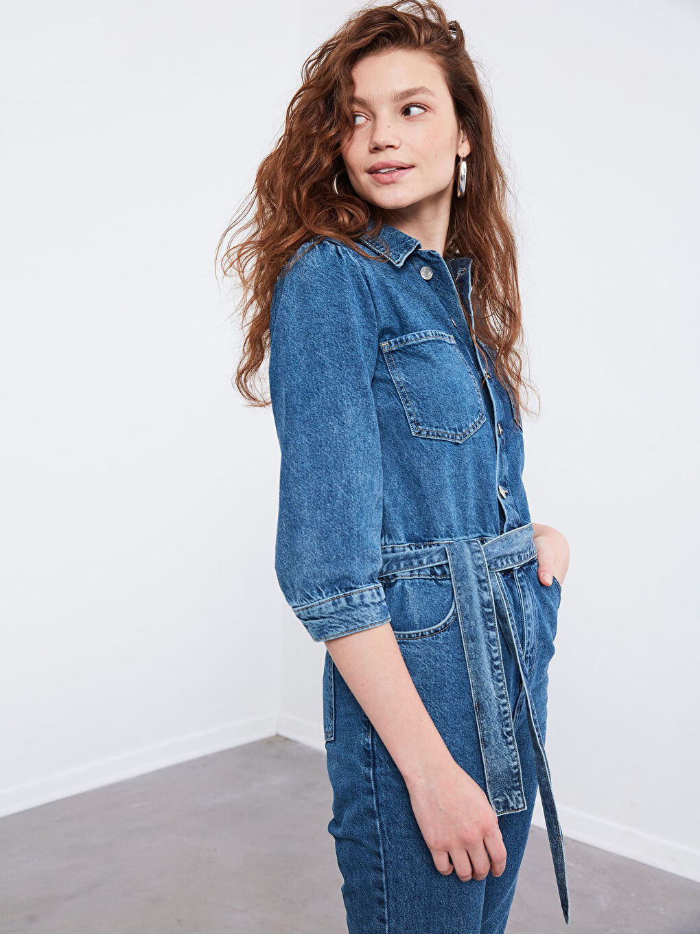 جمبسوت جينز بحزام-2