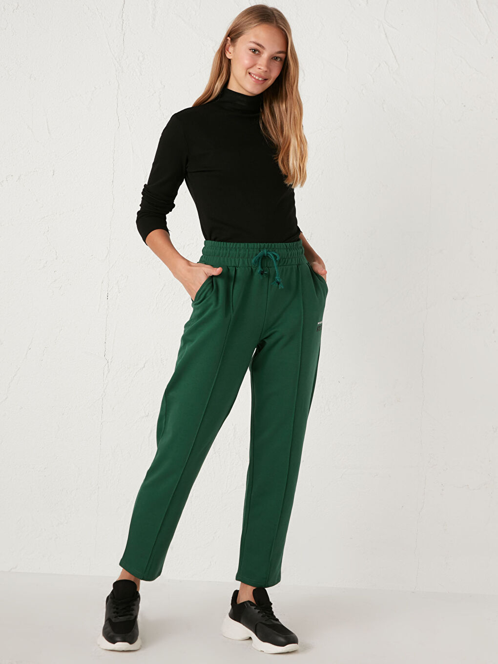 Elastic Waist Sweatpants-1