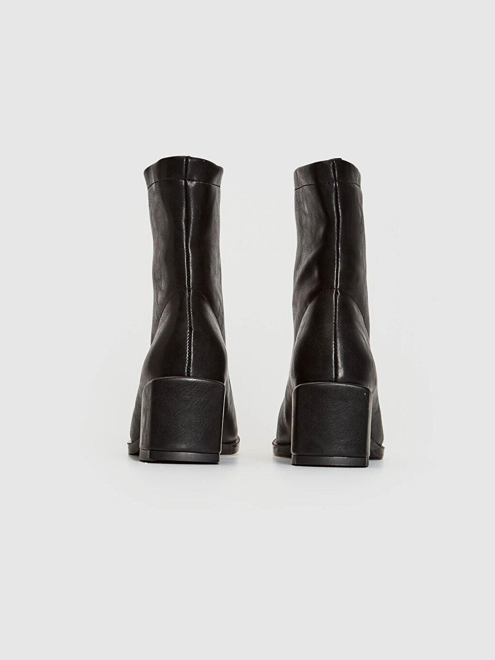 Siyah Kadın Topuklu Bilek Boy Bot-4