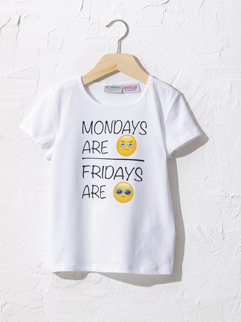 LCW Kids Girl's Emoji T-Shirt -0WEC50Z4-E5X