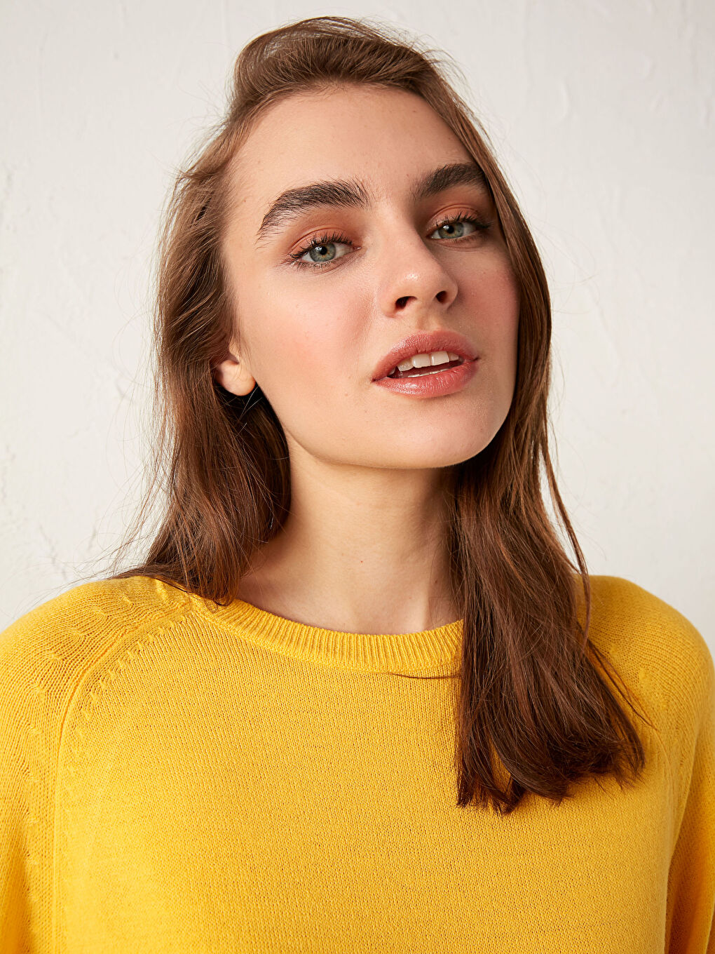 Pull-over Basique en Tricot à Col Rond-2