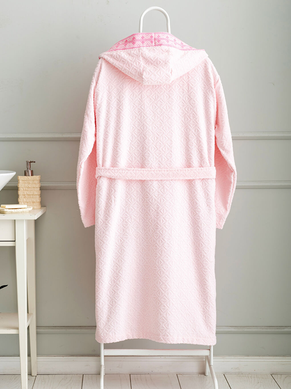 Women’s Bathrobe with Hood-1