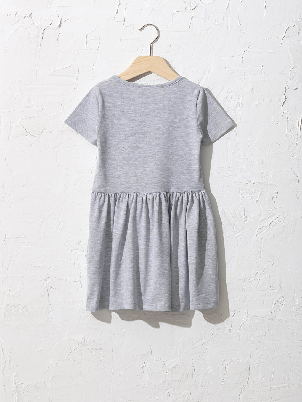 Gri Hello Kitty Baskılı Elbise-1