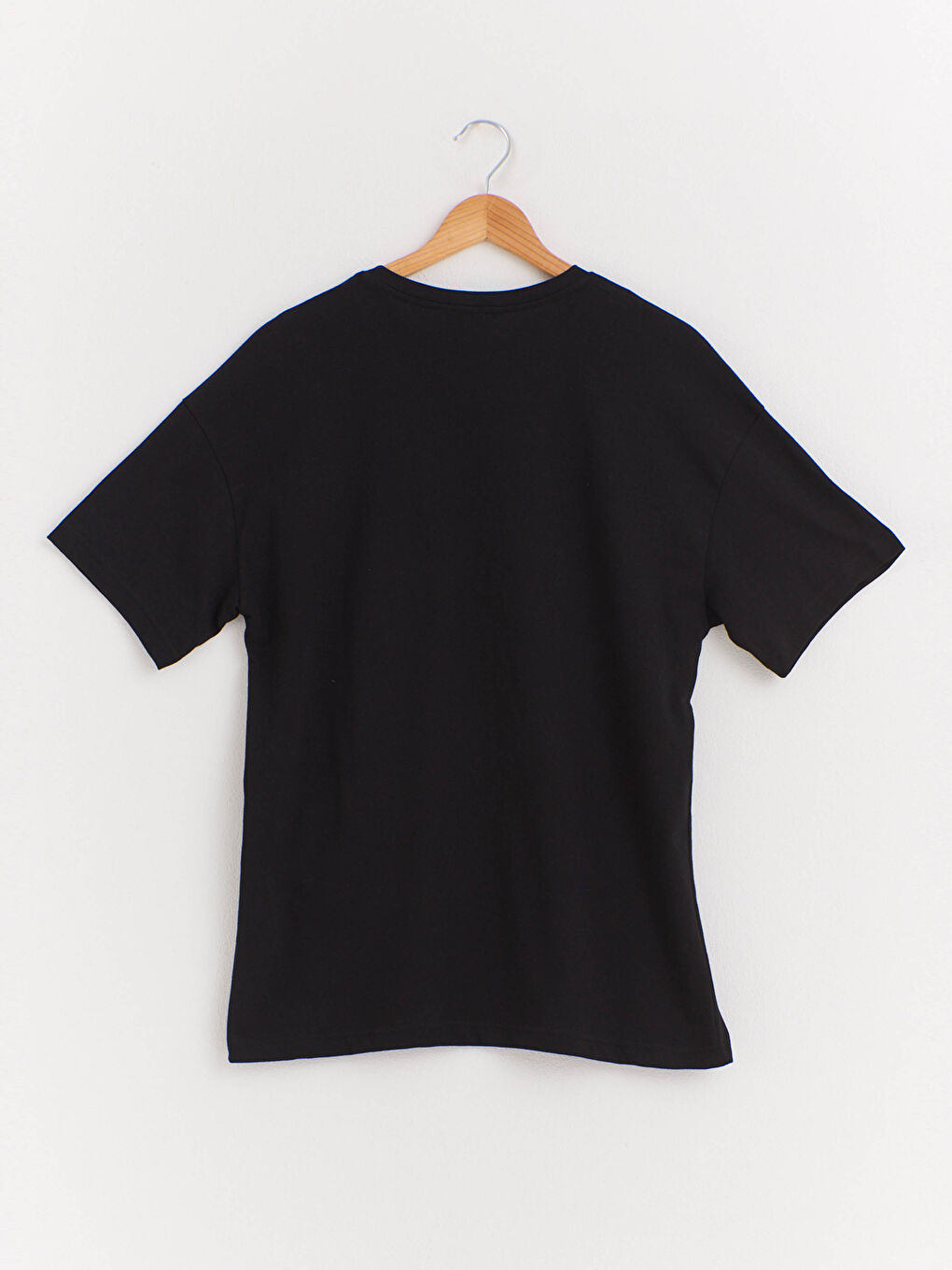 Базовая футболка с короткими рукавами и круглым вырезом-1
