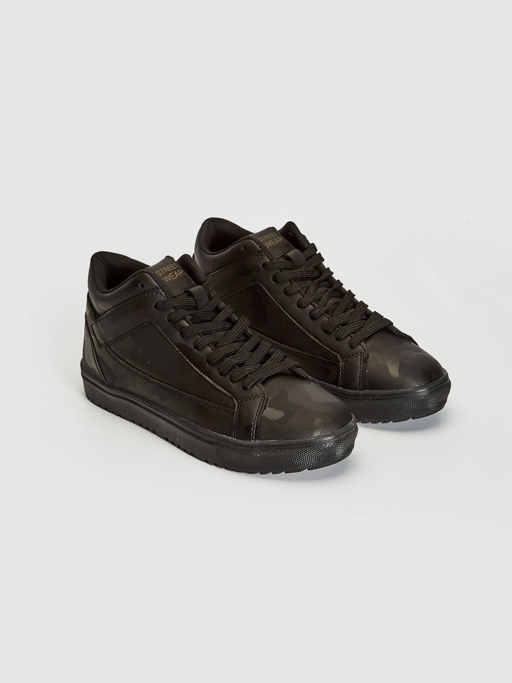 Siyah Erkek Bağcıklı Günlük Sneaker Ayakkabı