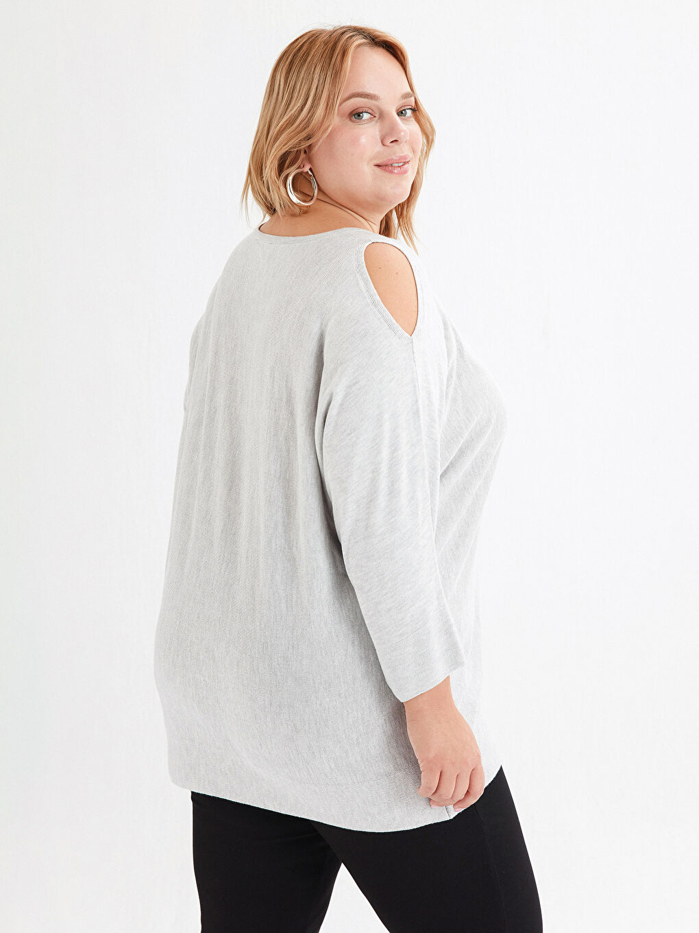 Shoulder Detailed Tricot Jumper-3