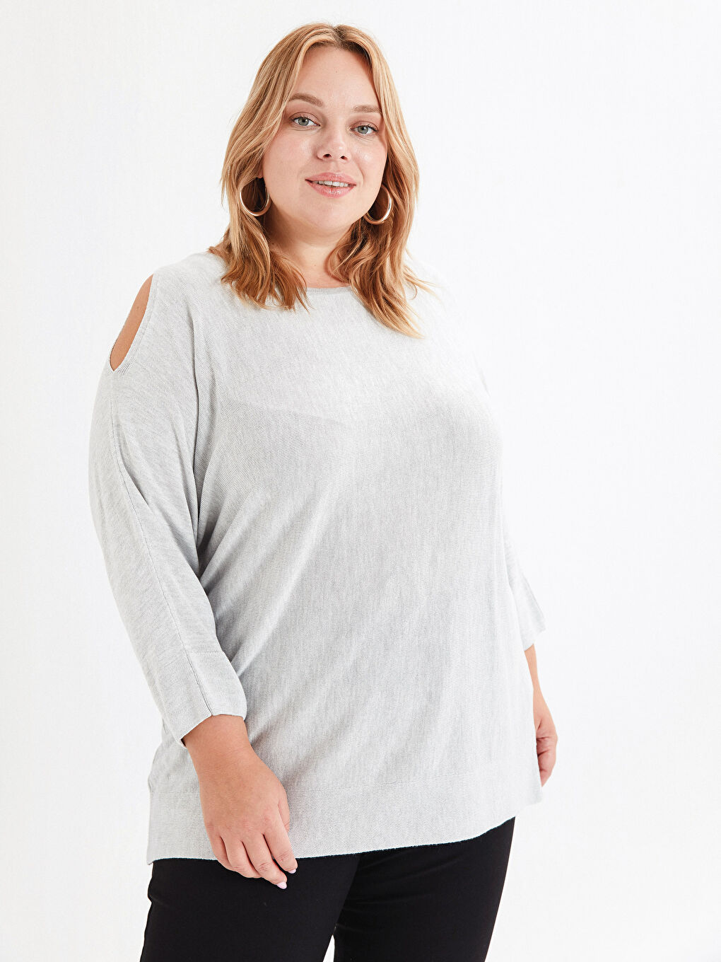 Shoulder Detailed Tricot Jumper