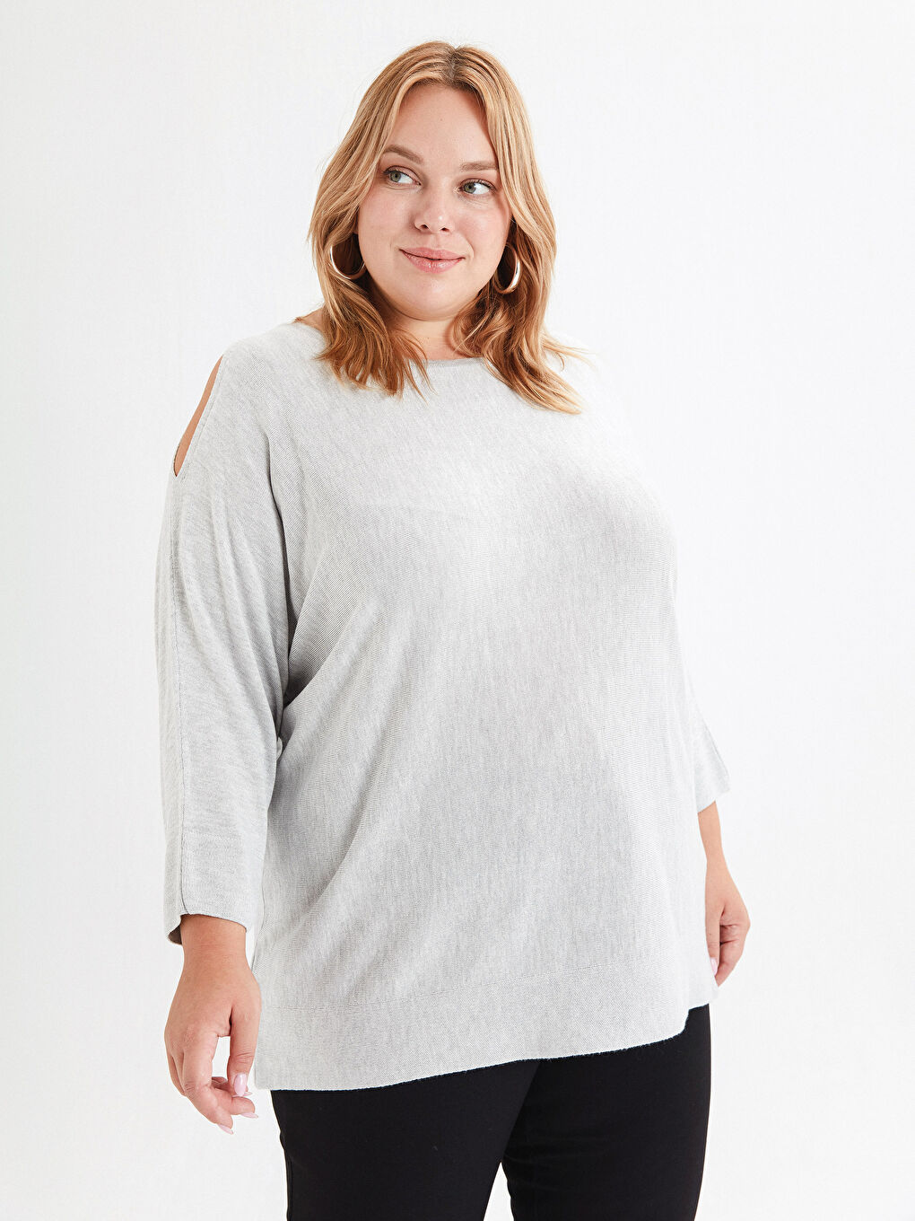 Shoulder Detailed Tricot Jumper-1