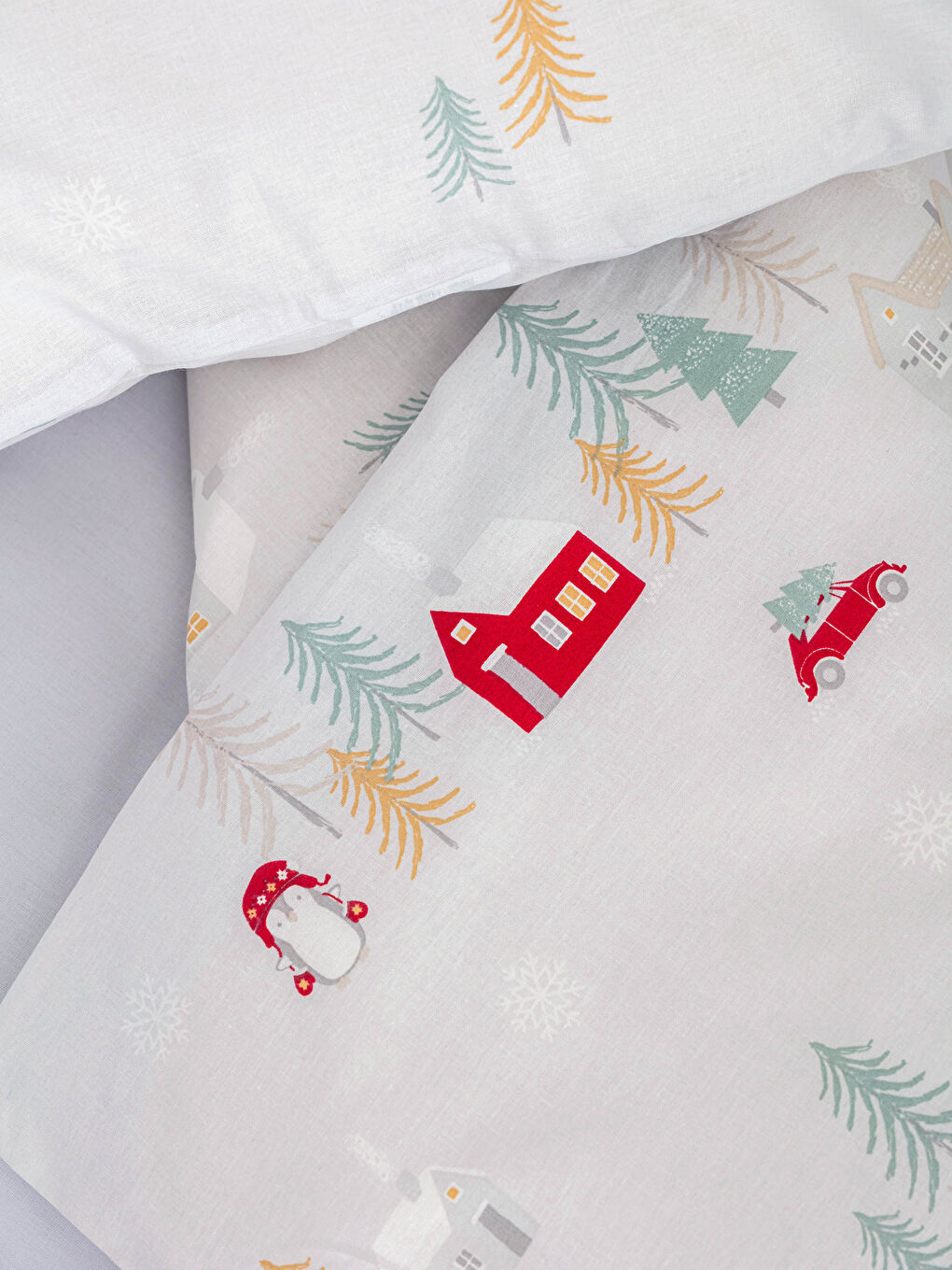 طقم غطاء لحاف للأطفال الأولاد بتصميم عيد الميلاد-3