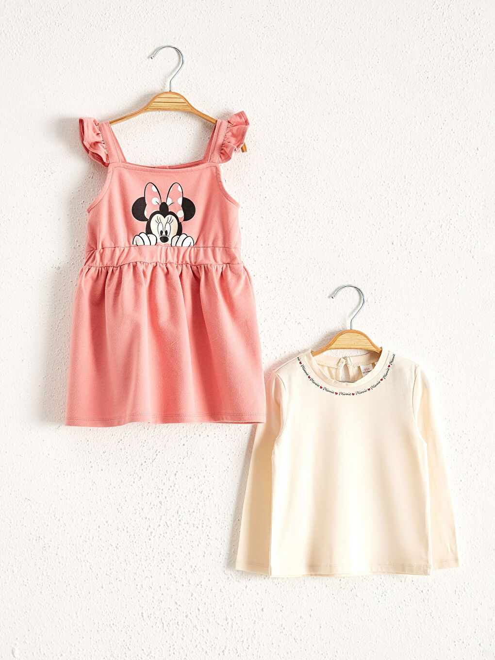 Baby Girl Minnie Mouse Printed T-Shirt and Dress-1