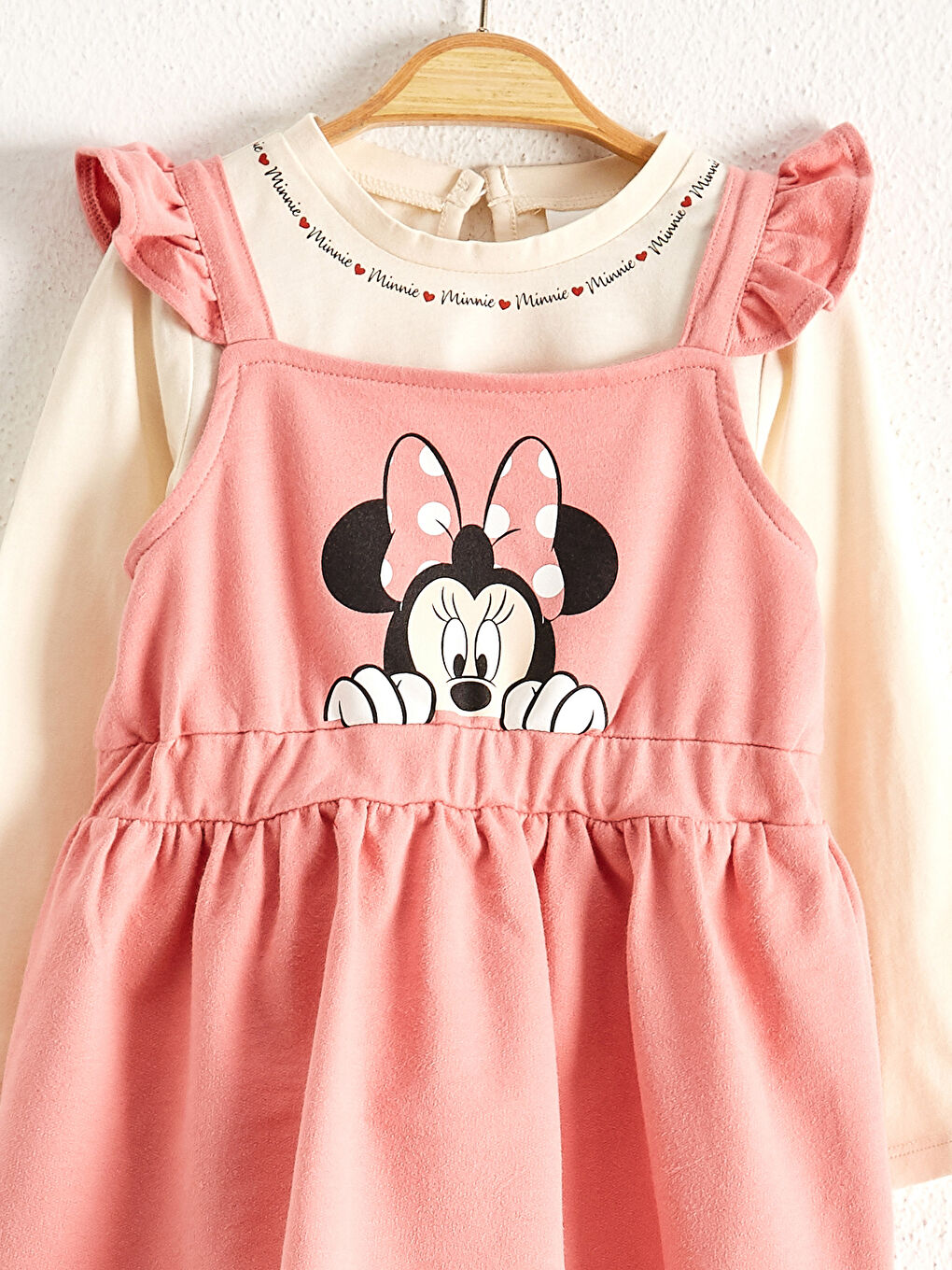 Baby Girl Minnie Mouse Printed T-Shirt and Dress-4