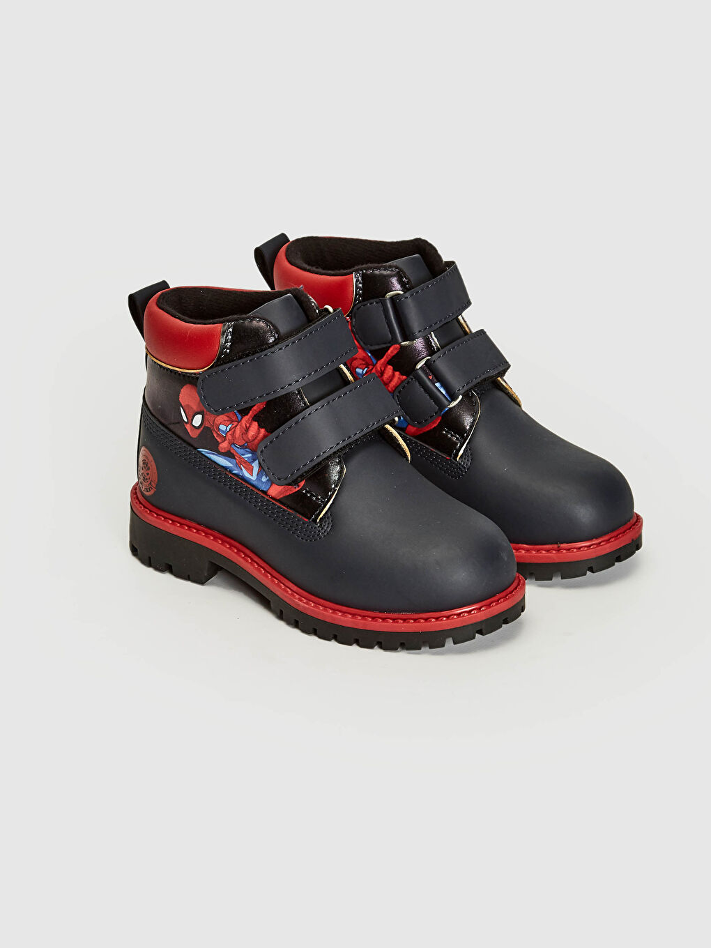 Bottes Spiderman Sous Licence à Crochet et Boucle pour Garçon-1