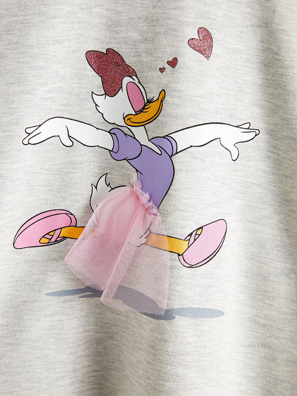 Girls Daisy Duck Printed T-Shirt-3