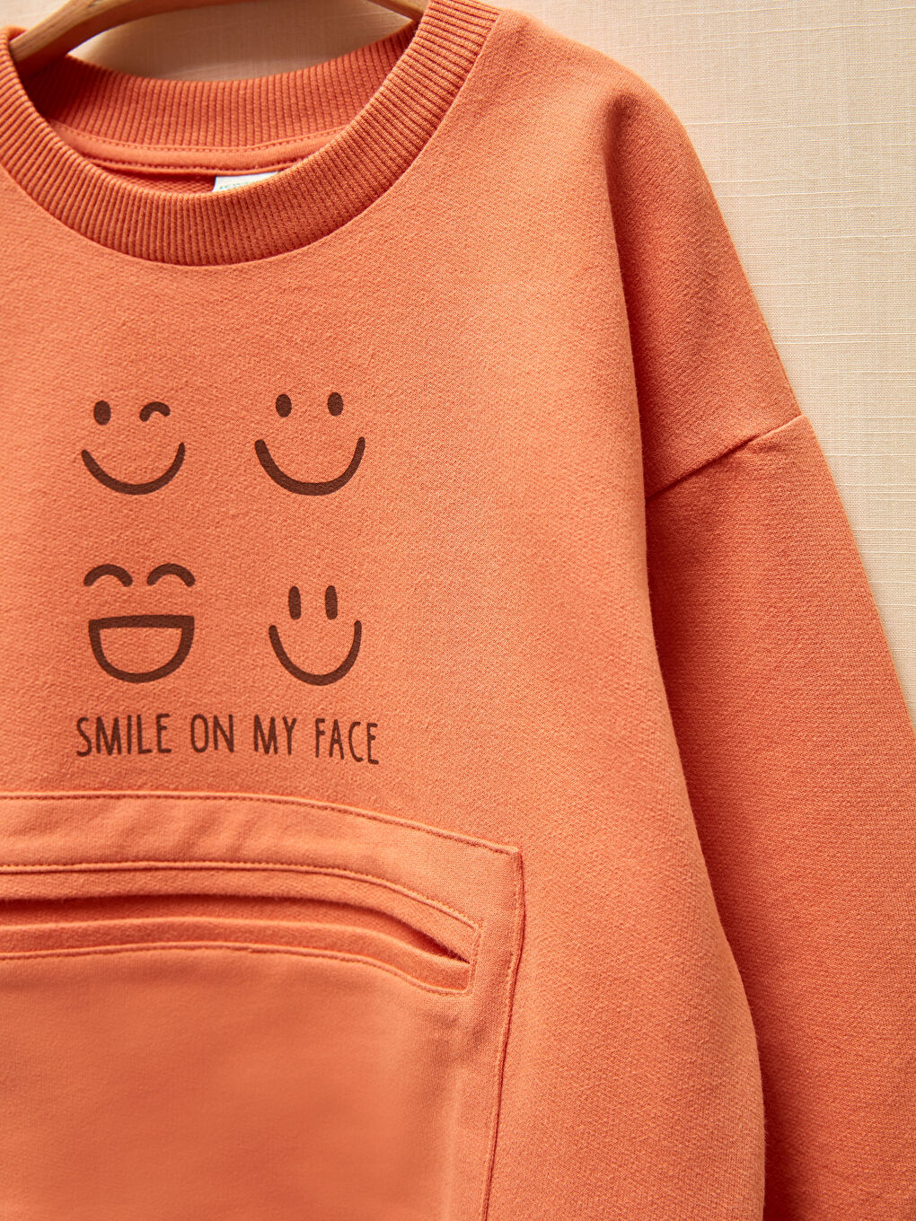 Crew Neck Long Sleeve Oversized Printed Organic Cotton Baby Boy Sweatshirt-2